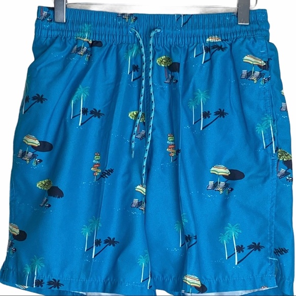 GOODFELLOW & Co Boys Blue Swim Trunks Small - Picture 1 of 6